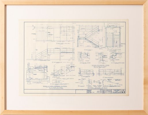 Crown Hall Blueprint By Mies Van Der Rohe 1954 For Sale At Pamono