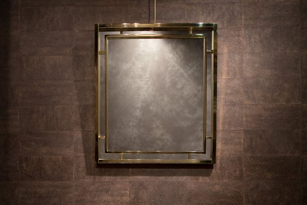 Large Vintage Brass Mirror For At Pamono Vintage Brass Mirror For At Pamono