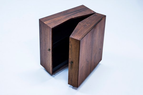 Danish Mini Dry Bar Cabinet By Henry Rosengren Hansen For Brande Danish Mini Dry Bar Cabinet By Henry