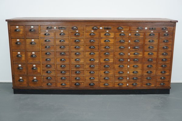dutch oak apothecary cabinet, 1930s