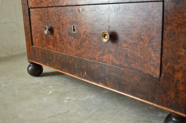 French Restauration Charles X Cedar Burl Chest Of Drawers 1830s French Restauration Charles X Cedar