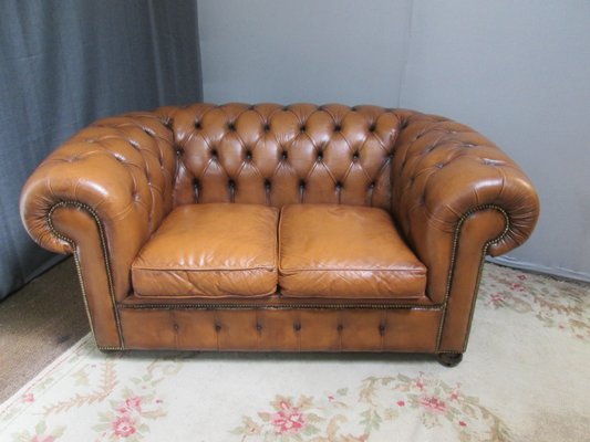 Vintage Chesterfield Leather Sofa For At Pamono Vintage Chesterfield Leather Sofa For