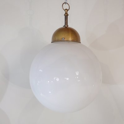 Vintage Opaline Globe Pendant Lamp Vintage Opaline Globe Pendant Lamp