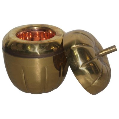 antique brass ice bucket