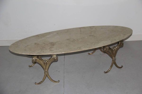 Mid Century Italian Oval Coffee Table For At Pamono Mid Century Italian Oval Coffee Table