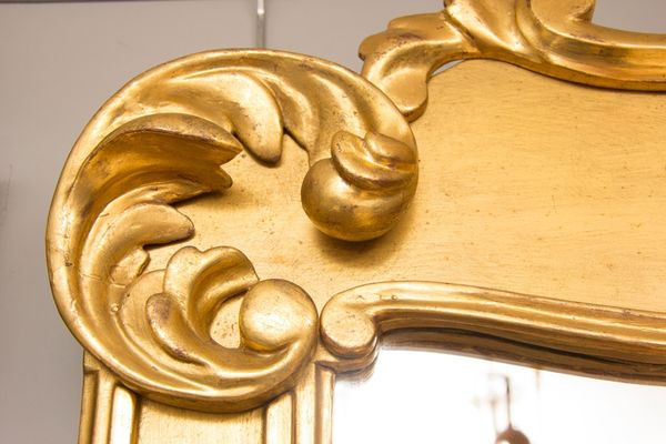 Antique Irish Gilded Overmantle Mirror