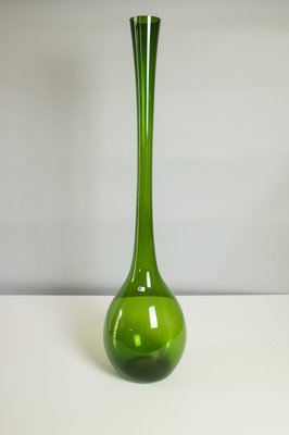 Tall Green Glass Gullaskruf Floor Vase By Arthur Percy For Aseda