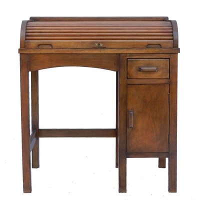 Art Deco Children S Rolltop Desk Revolving Chair 1930s For Sale