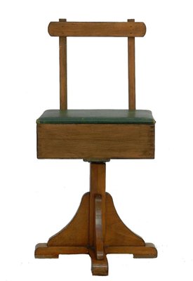 Scrivania da bambino Art Deco con sedia girevole, anni '30 Scrivania da bambino Art Deco con sedia girevole, anni '30