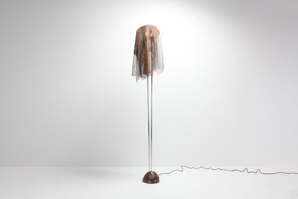 Chainmail Anchise Floor Lamp By Toni Cordero For Artemide 1980s