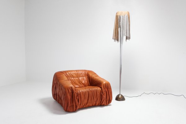 Chainmail Anchise Floor Lamp By Toni Cordero For Artemide 1980s