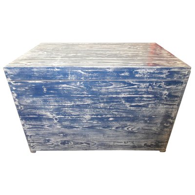 Antique Blue White Painted Chest For At Pamono Antique Blue White Painted Chest For, How To Paint Furniture Antique Blue