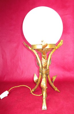 gold bamboo table lamp