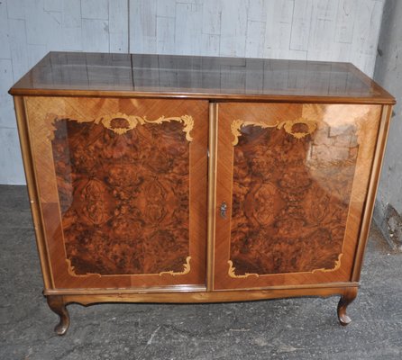 Hungarian Baroque Style Dresser 1940s