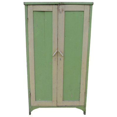 Vintage Green Painted Wardrobe 1940s For Sale At Pamono
