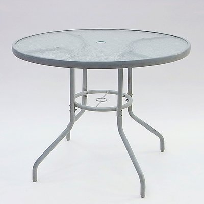 Round Garden Table 1970s For At, Garden Table Metal Round