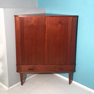 Danish Teak Corner Cabinet 1960s For Sale At Pamono