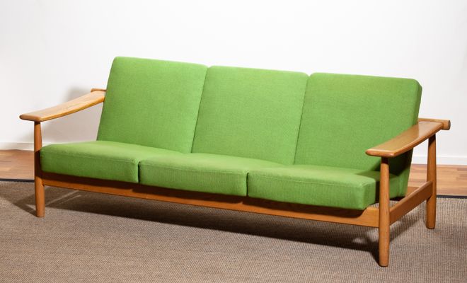 Getama Style Danish Oak Sofa 1960s