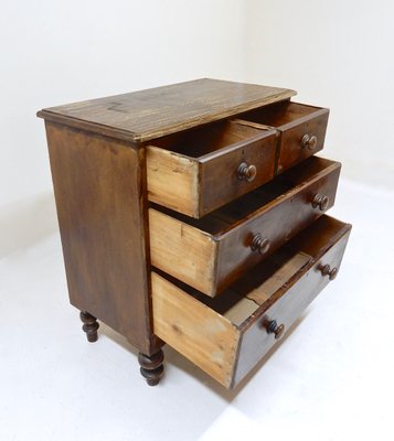 Small Antique Pine Chest Of Drawers For Sale At Pamono