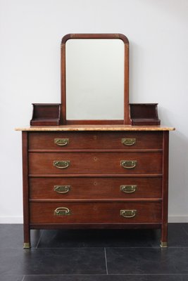 Antique Dresser With Mirror By Alberto Issel 1910s For Sale At Pamono