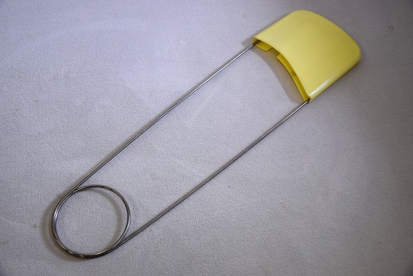 Large Decorative Safety Pin from Think Big, 1980s for sale at Pamono