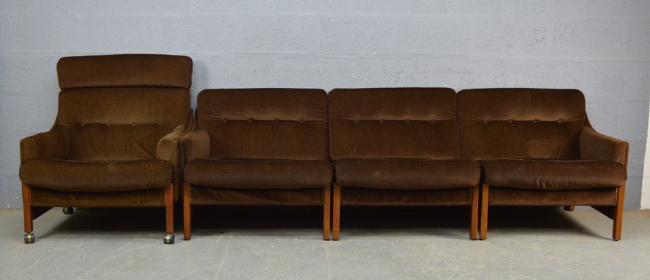 Mid Century Sofa And Chair Set From Cintique 1960s For At Pamono Mid Century Sofa And Chair Set From