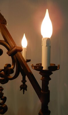 Gothic Style Wrought Iron Floor Lamp 1920s For Sale At Pamono