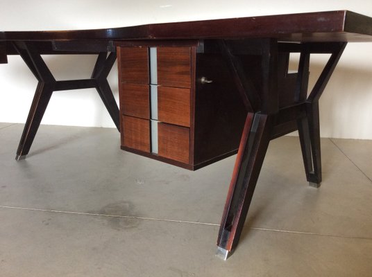 Vintage Rosewood Desk By Ico Parisi For Mim For Sale At Pamono