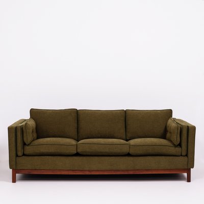 Mid Century Olive Green 3 Seater Sofa By Folke Ohlsson For Dux Mid Century Olive Green 3 Seater Sofa