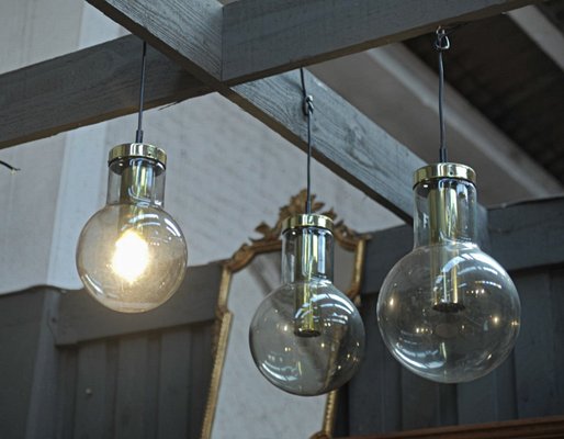 Vintage Bulb Shaped Pendant 1970s