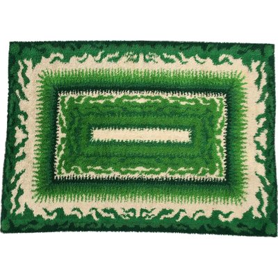 Gruner Danischer Mid Century Rya Teppich Von Viking Bei Pamono Kaufen