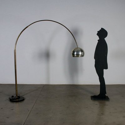 Large Vintage Italian Arc Floor Lamp 1960s For Sale At Pamono