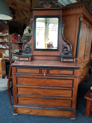 Dutch Wilhelm Iii Dresser With Mirror 1840s For Sale At Pamono
