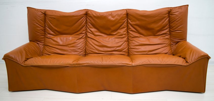 Mid Century Leather Sofa From Cinova 1964 For At Pamono Mid Century Leather Sofa From Cinova 1964 1