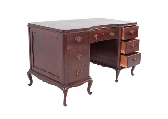 Antique Queen Anne Style Desk For Sale At Pamono