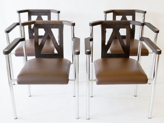 German Armchairs from Kusch+Co, 1980s, Set of 4 German Armchairs from Kusch+Co, 1980s, Set of 4