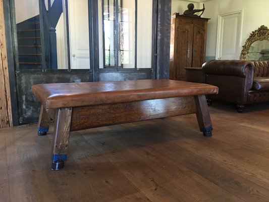 Leather Wood Gymnastics Bench 1960s For Sale At Pamono