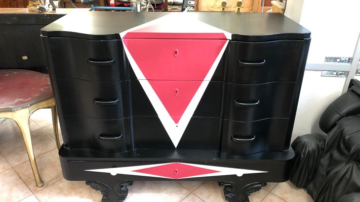 Art Deco Painted Dresser For Sale At Pamono