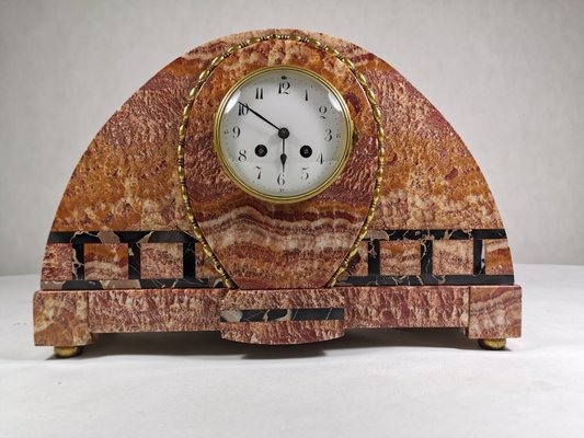 Orologio da tavolo vintage in marmo, Francia in vendita su Pamono