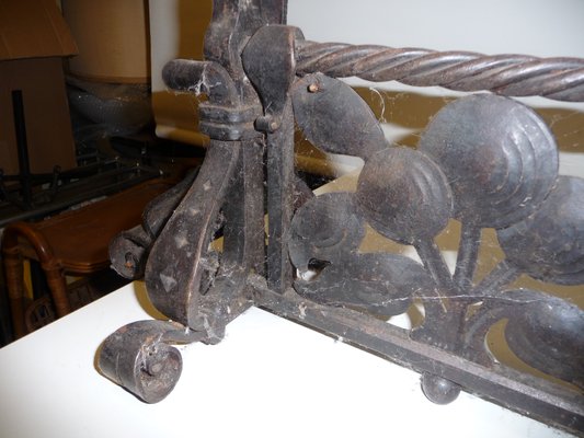 Vintage French Wrought Iron Fireplace Guard For Sale At Pamono