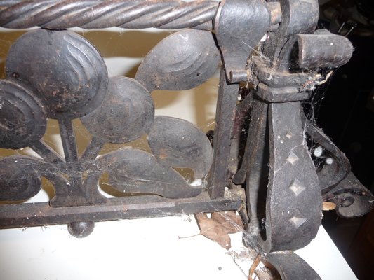 Vintage French Wrought Iron Fireplace Guard For Sale At Pamono