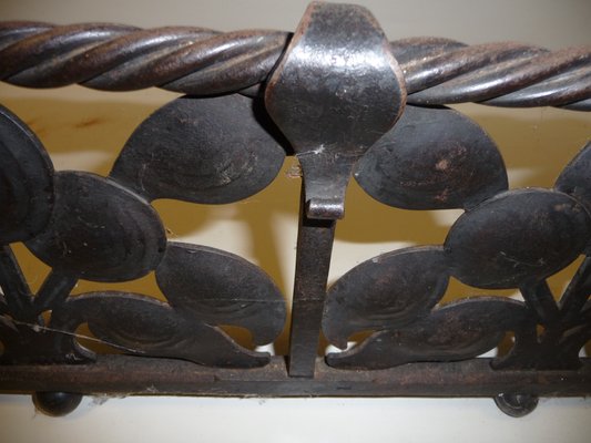 Vintage French Wrought Iron Fireplace Guard For Sale At Pamono