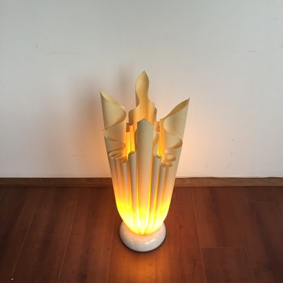 Large Vintage French Athena Floor Lamp From Georgia Jacob 1970s