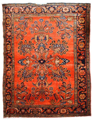 picture 1920S Rug middle eastern lilihan rug 1920s