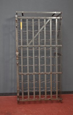 Vintage French Metal Wine Rack from RIGIDEX Vintage French Metal Wine Rack from RIGIDEX
