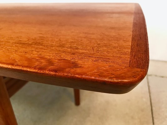 Large Mid-Century Danish Teak Coffee Table, 1960s for sale at Pamono