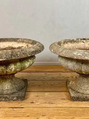 Vintage English Garden Planters Set Of 2 Vintage English Garden Planters Set Of 2