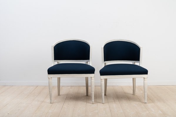 Antique Swedish Barrel Back Chairs Set of 2 for sale at Pamono