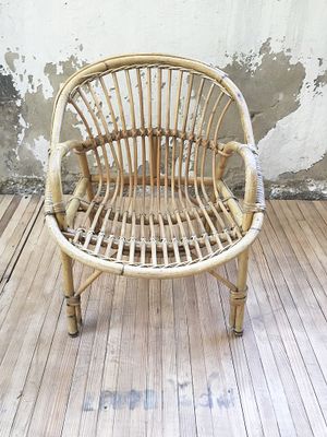 Vintage Rattan Childs Chair For Sale At Pamono