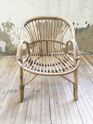 Vintage Rattan Childs Chair For Sale At Pamono
